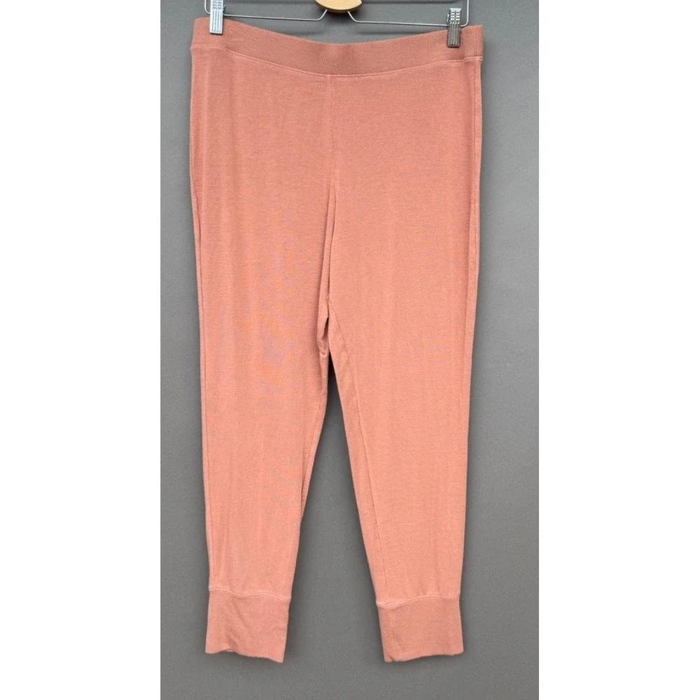 Victoria's Secret Lounge Set XL Pink Modal V-Neck Tunic Jogger Pajamas 2PC Sleep